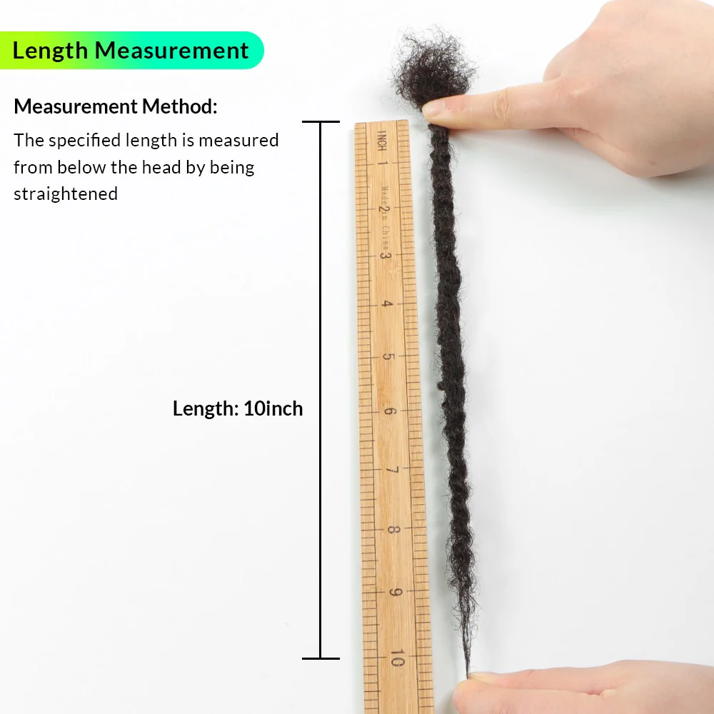 100% Human Hair Texture Locs Dreadlocks Extensions | Coiled Tips Locs - Image 10