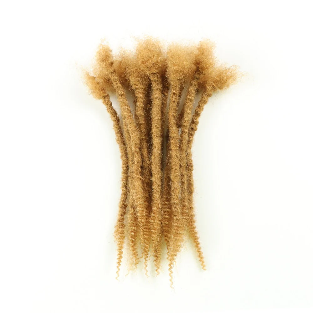 New Arrivals Human Hair Soft Textured Curly Ends Handmade Dreadlock Extensions - Image 4