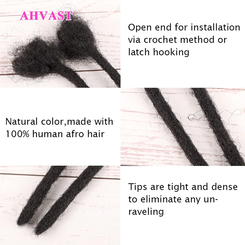 Salt And Pepper Color Cheap Dread Hair Extension - Image 6